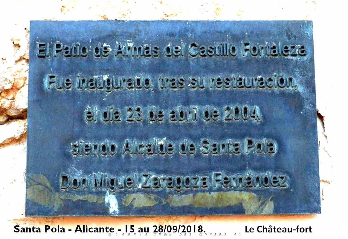 23 SANTA POLA CHATEAU FORT ET PLACE GLORIETA (15).JPG